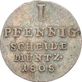 Reverse 1 Pfennig 1808