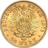 Reverse 20 Mark 1876 C Prussia