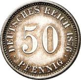 Obverse 50 Pfennig 1876 E