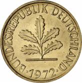 Reverse 5 Pfennig 1972 J