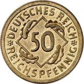 Obverse 50 Reichspfennig 1924 G
