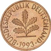 Reverse 2 Pfennig 1993 G