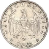 Obverse 3 Reichsmark 1932 J