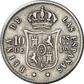 Reverse 10 Centavos 1865