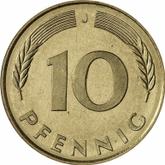 Obverse 10 Pfennig 1976 J