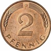 Obverse 2 Pfennig 1990 G