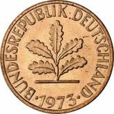 Reverse 2 Pfennig 1973 J