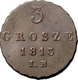 Reverse 3 Grosze 1813 IB