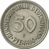 Obverse 50 Pfennig 1967 D