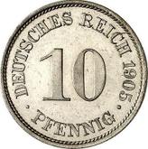 Obverse 10 Pfennig 1905 A