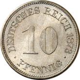 Obverse 10 Pfennig 1873 H