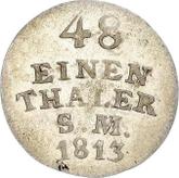 Reverse 1/48 Thaler 1813