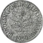 Reverse 10 Pfennig 1950 F