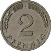 Obverse 2 Pfennig 1960 J