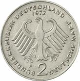 Reverse 2 Mark 1972 F Konrad Adenauer