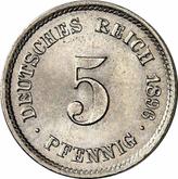 Obverse 5 Pfennig 1896 F