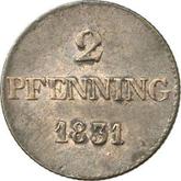 Reverse 2 Pfennig 1831
