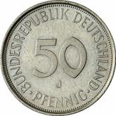 Obverse 50 Pfennig 1972 J