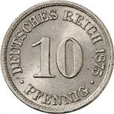 Obverse 10 Pfennig 1875 B