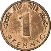 Obverse 1 Pfennig 1991 F