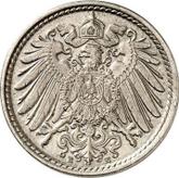 Reverse 5 Pfennig 1890 E