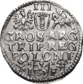 Reverse 3 Groszy (Trojak) 1596 IF Wschowa Mint