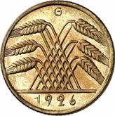 Reverse 10 Reichspfennig 1926 G