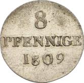 Reverse 8 Pfennige 1809 H