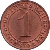Obverse 1 Reichspfennig 1935 D