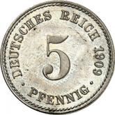 Obverse 5 Pfennig 1909 A