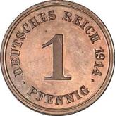 Obverse 1 Pfennig 1914 E