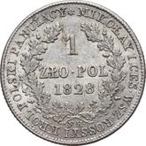 Reverse 1 Zloty 1828 FH