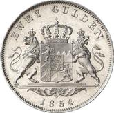 Reverse 2 Gulden 1854
