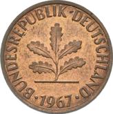 Reverse 2 Pfennig 1967 G