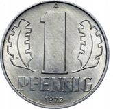 Obverse 1 Pfennig 1972 A