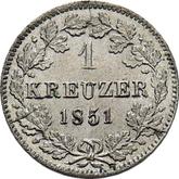 Reverse Kreuzer 1851