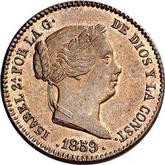 Obverse 10 Céntimos de real 1859