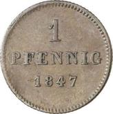 Reverse Pfennig 1847