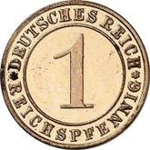 Obverse 1 Reichspfennig 1927 D