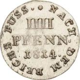 Reverse 4 Pfennig 1814 C
