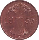 Reverse 1 Reichspfennig 1935 A