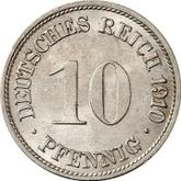 Obverse 10 Pfennig 1910 G