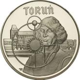 Reverse 5000 Zlotych 1989 MW ET Torun - Nicolaus Copernicus
