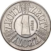 Reverse 1 Zloty 1958 Pattern Round frame