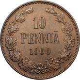 Reverse 10 Pennia 1900