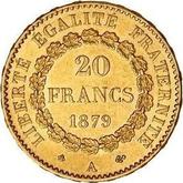 Reverse 20 Francs 1879 A