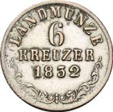 Reverse 6 Kreuzer 1832 L
