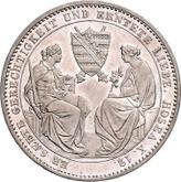 Reverse Thaler 1854 F Death of the King