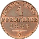 Reverse 4 Pfennig 1868 C