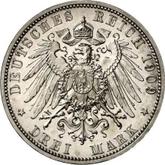 Reverse 3 Mark 1909 A Prussia